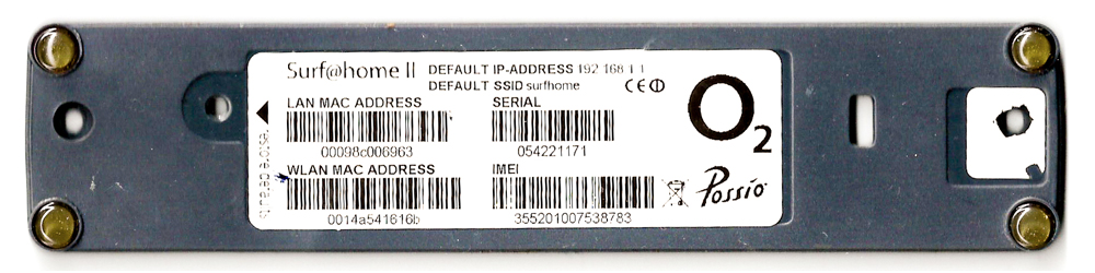 MAC address label