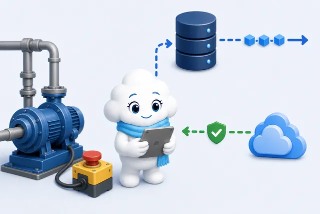 Clara tests ordered signed events outward and bounded versioned policy inward, with no direct remote override.