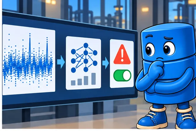 Cartoon panel 2 illustrates this step: An analysis may change an alert before anyone can explain it.