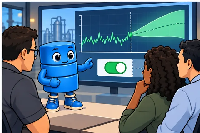 Cartoon panel 4 illustrates this step: Act only when an operator can trace and trust the result.