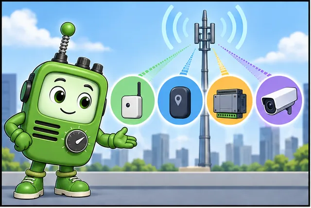 Cartoon panel 1 illustrates this step: Four devices need different fifth-generation network promises.