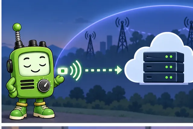 Cartoon panel 2 illustrates this step: Tight message and downlink limits may block the job.