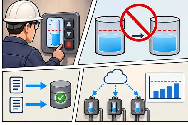 Cartoon panel 2 illustrates this step: A repeated request must not alter or create the wrong record.