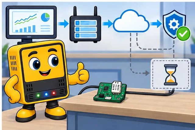 Cartoon panel 4 illustrates this step: Accept the swap only when the service survives a real fault.