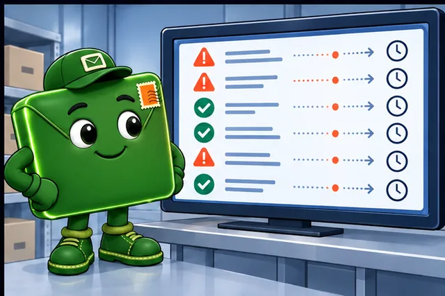 Illustrated scene: Lost messages and delayed commands now leave a visible recovery record.