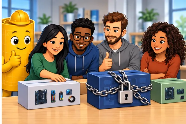 Illustrated scene: Choose the kit that removes the next risk with the least new lock-in.