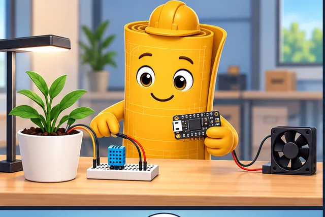 Illustrated scene: A small controller can handle steady sensing and simple control.