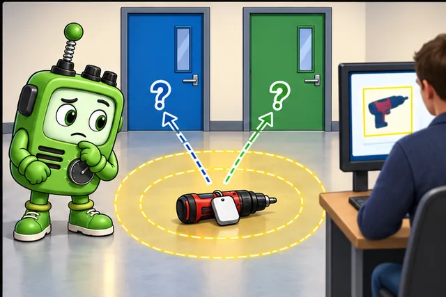 Illustrated scene: A safe doubt zone sends uncertain door choices to review.