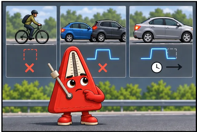 Illustrated scene: Use it only where missed calls, false calls, and delay stay visible.