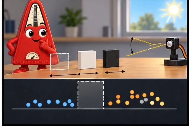 Illustrated scene: Set a decision band only after present and absent readings are clear.