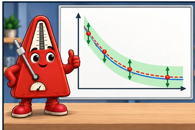Illustrated scene: Use the simplest curve that still meets the real error limit.