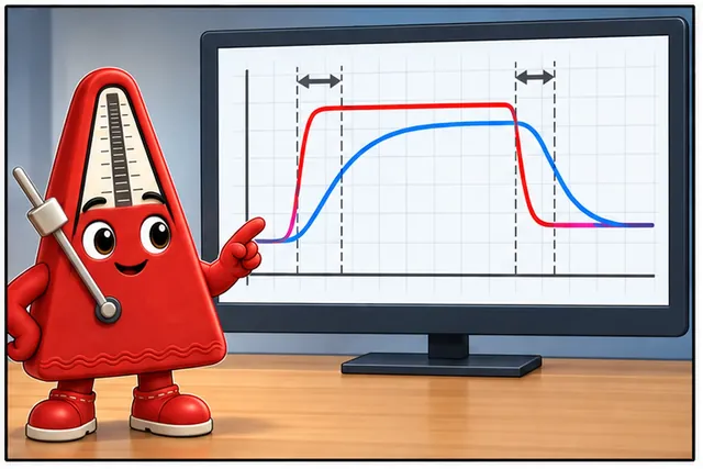 Illustrated scene: Keep both traces and their time gap before calling the sensor wrong.