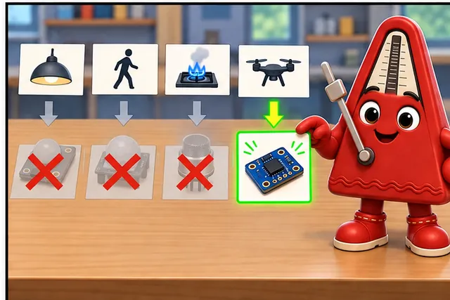 Illustrated scene: Keep only the sensor type that can support the real measurement.