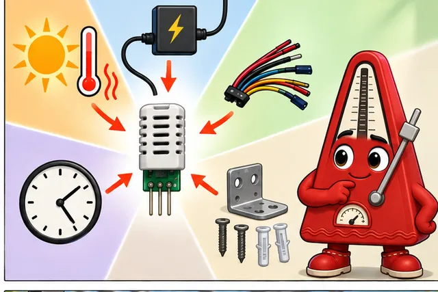 Illustrated scene: Heat, power, wiring, time, or mounting may change that number.