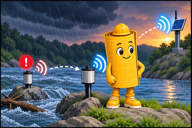 Illustrated scene: The warning path stays awake long enough or exposes a late, missing event.