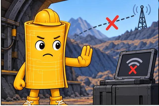 Illustrated scene: The safe action cannot wait for a distant service or working link.