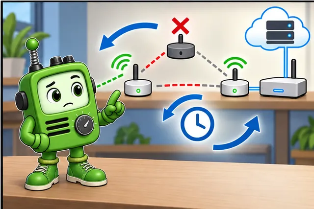 Cartoon panel 4 illustrates this step: Claim recovery only when the right service gets the new report.