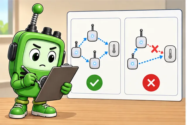 Cartoon panel 3 illustrates this step: Trace setup, join, command groups, links, security, and one broken route.